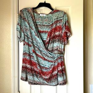 Calvin Klein Beautiful Multicolor Wrap Top
